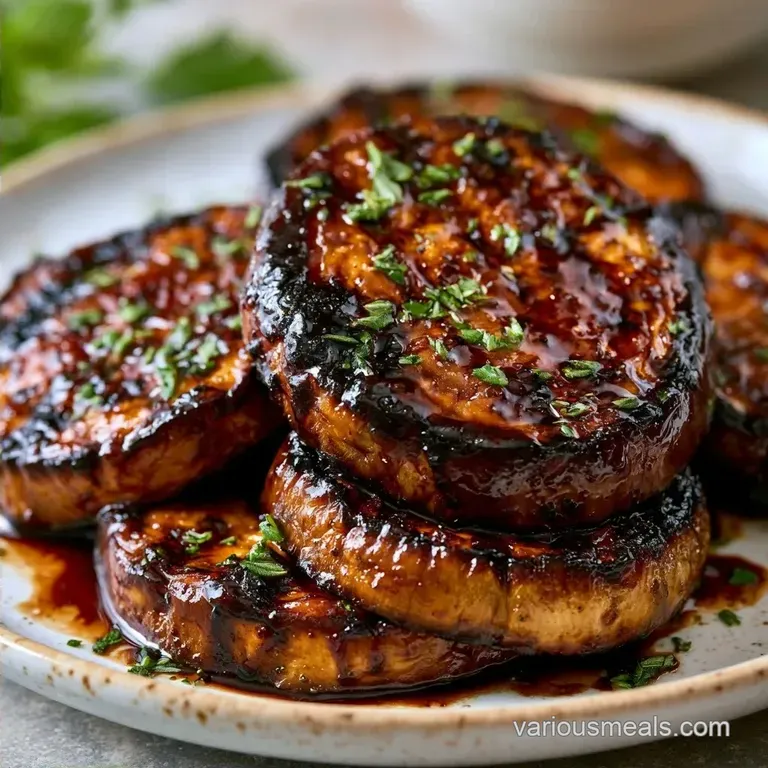 Balsamic Grilled Eggplant with Garlic