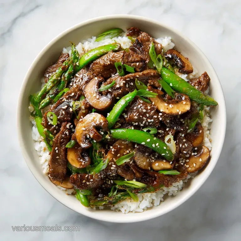 Velvety Beef Mushroom Stir Fry