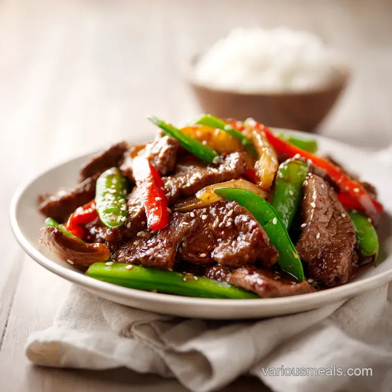 Black Pepper Beef Stir Fry