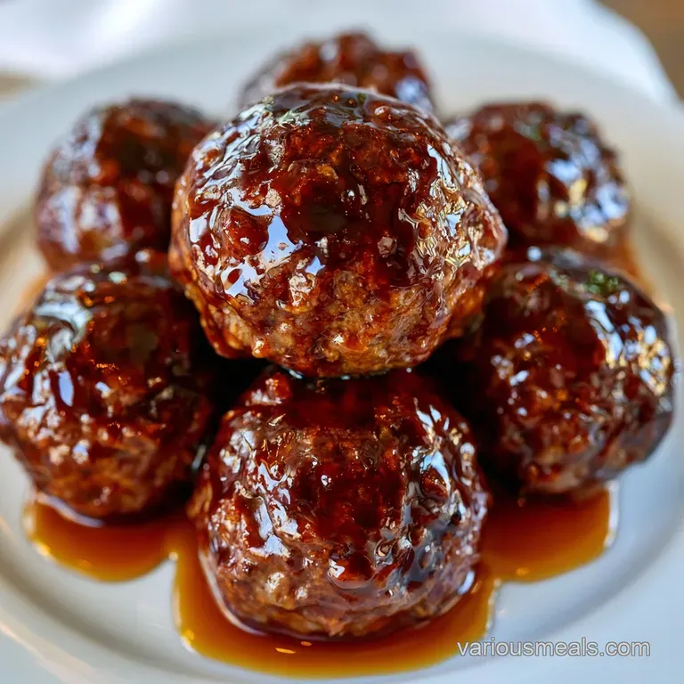 Bourbon Meatball Sauce: Syrupy and Savory