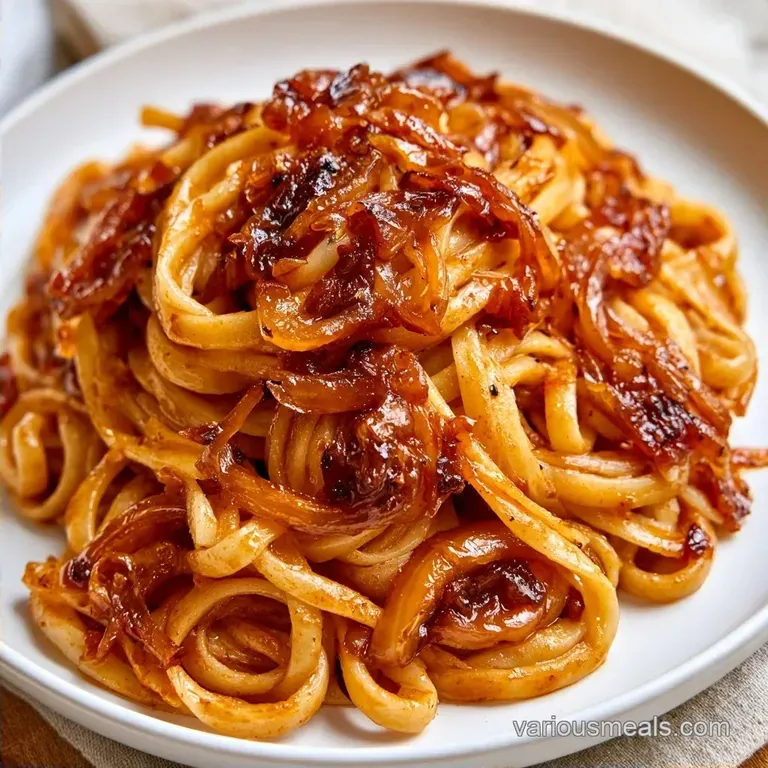 Caramelized French Onion Pasta in 57 Minutes
