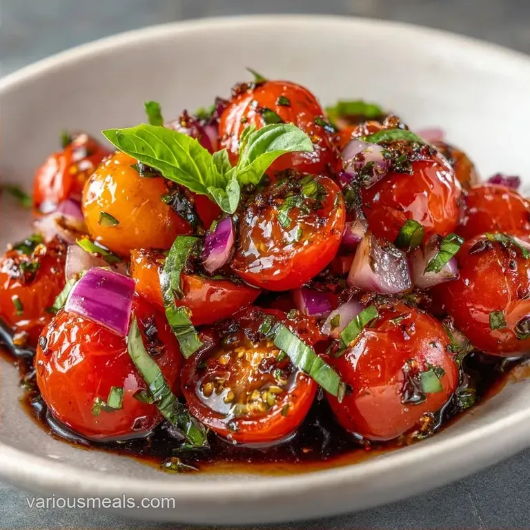 Cherry Tomato Basil Salad: Fresh and Tangy