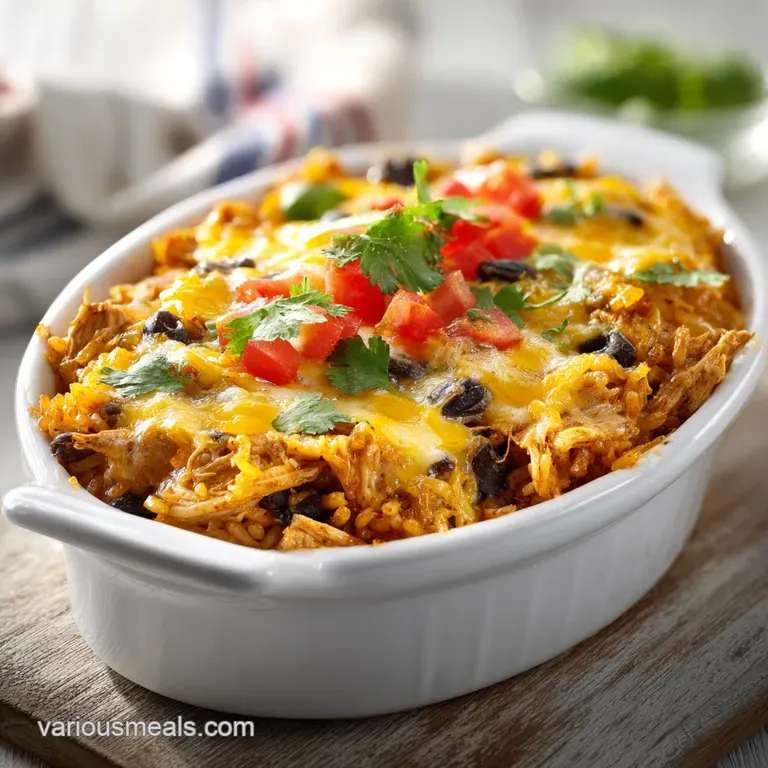 Chicken Enchilada Rice: Cheesy One Pot