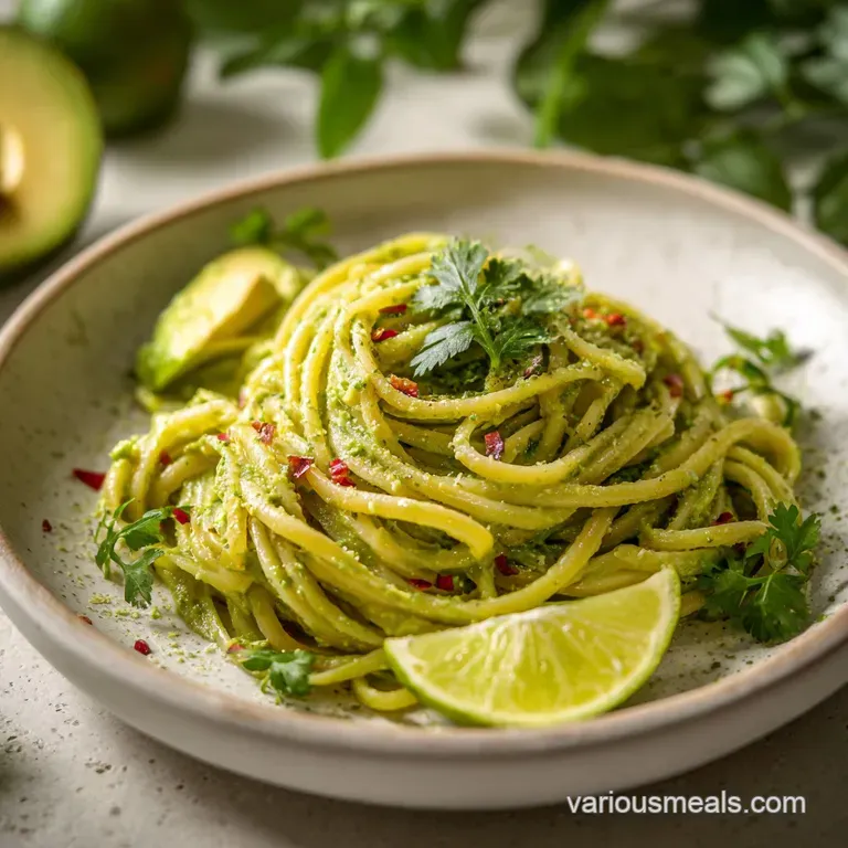 Creamy Avocado Pasta: Velvety & Zesty