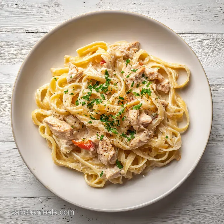 Chicken Fettuccine Alfredo: Creamy and Tender