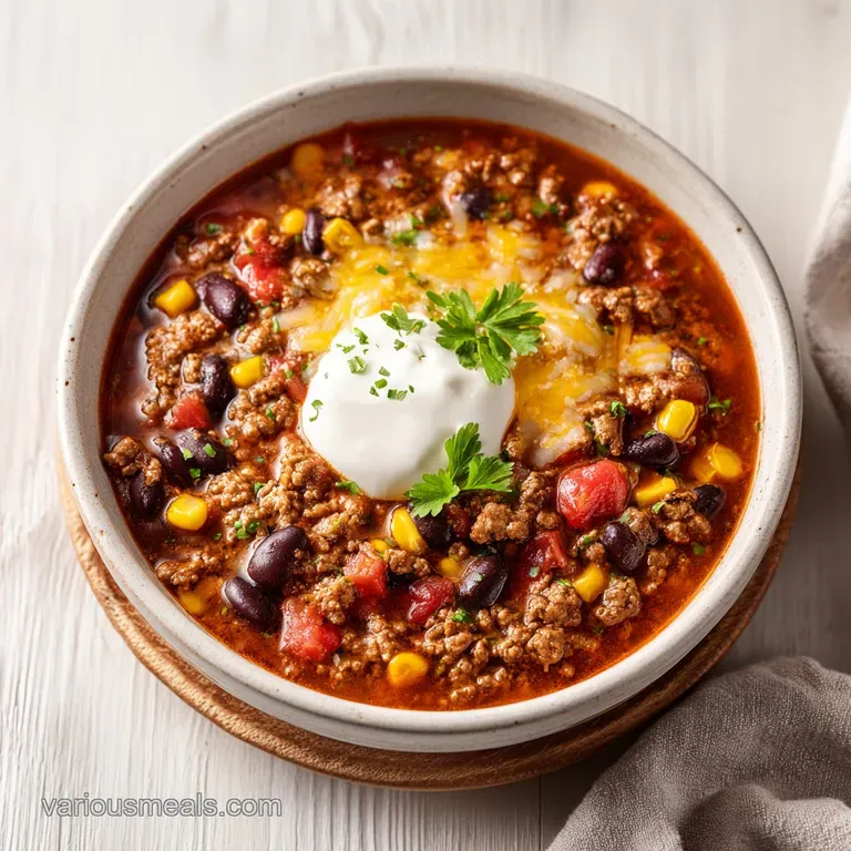 Creamy Taco Soup: Velvety and Zesty