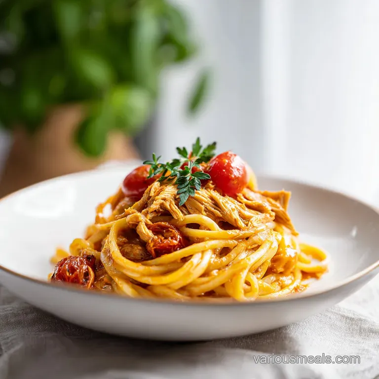 Creamy Tomato Chicken Pasta: Velvety and Tangy