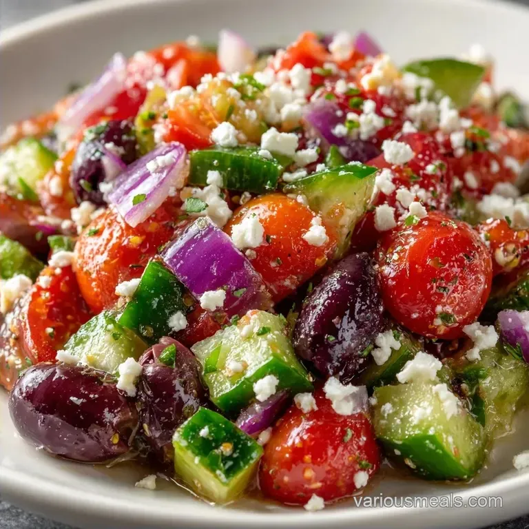 Cucumber Tomato Feta Salad: Crisp and Fresh