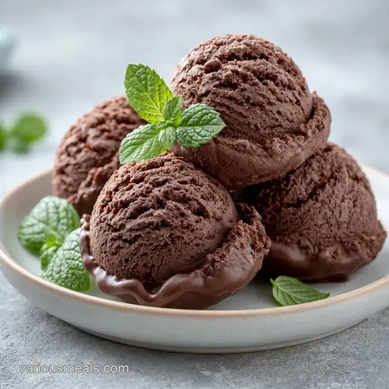 Chocolate Ice Cream with Coconut Milk