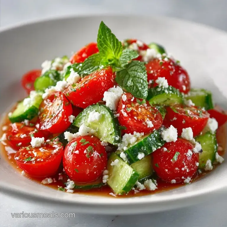 Easy Feta Tomato Salad: Fresh and Vibrant