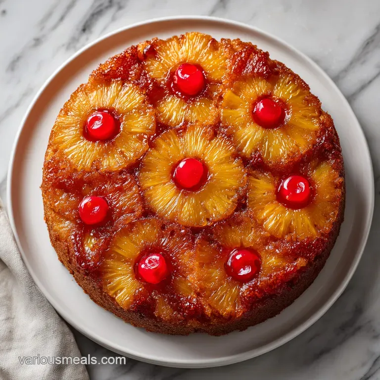 Pineapple Upside Down Cake: Golden and Caramelized