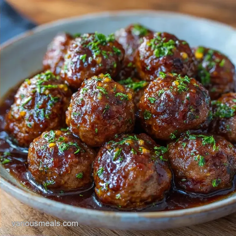 Easy Slow Cooker Appetizer: Honey Garlic Meatballs