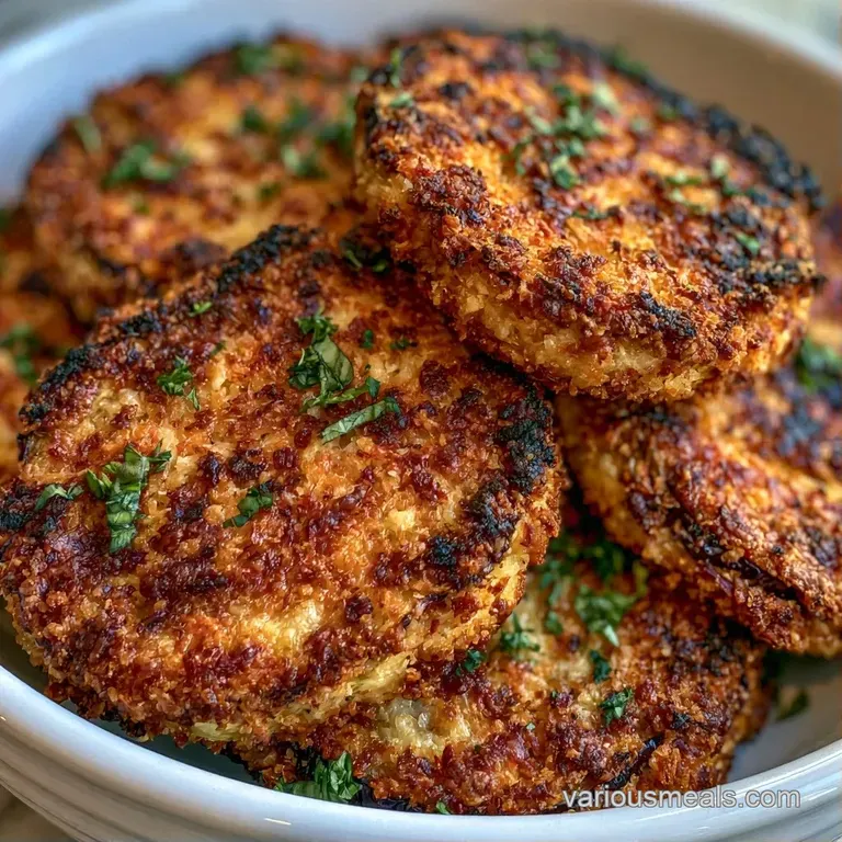 Neatly arranged breaded bites with gooey melted cheese and bright red sauce on a minimalist white ceramic plate.