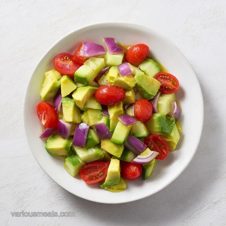 Avocado Tomato Cucumber Salad: Fresh and Zesty