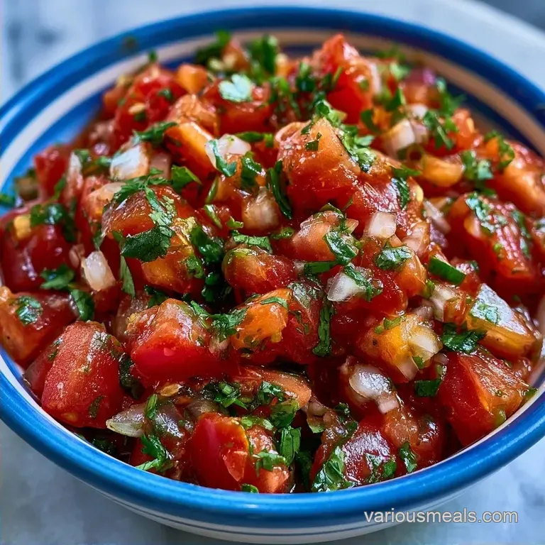 Fresh Homemade Chunky Salsa