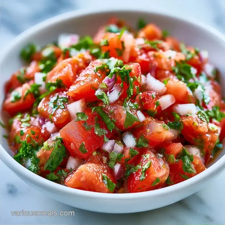 Homemade Fresh Tomato Salsa in 20 Minutes