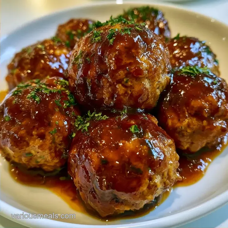 Frozen Bourbon BBQ Meatballs: Sticky and Glossy