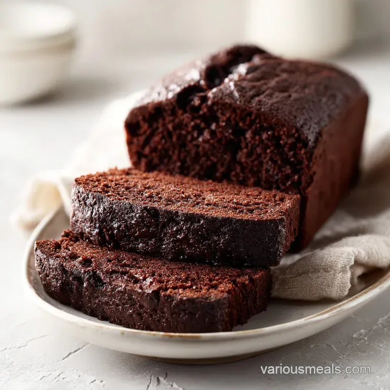Fudgy Chocolate Banana Bread