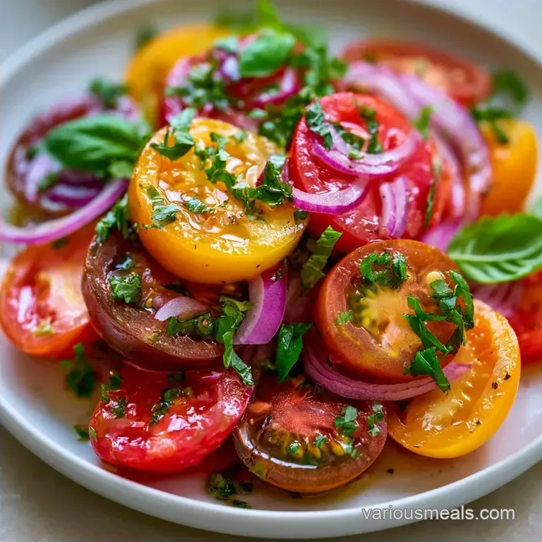 Garden Heirloom Tomato Salad: Plant-Forward and Fresh