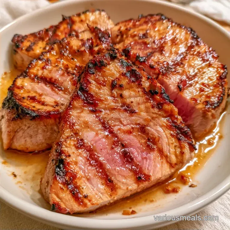 Grilled Ahi Tuna Steaks with Soy Ginger
