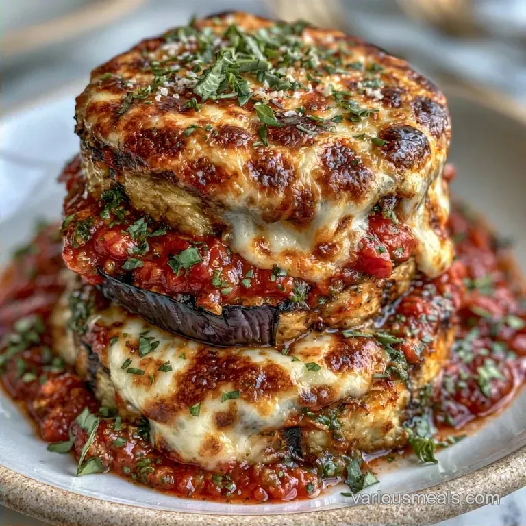 Healthy Grilled Eggplant Parmesan
