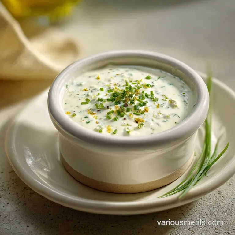 A crisp salad tossed in creamy ranch, dotted with vibrant cherry tomatoes and cucumber slices.