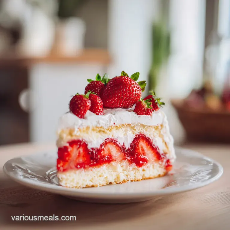 Homemade Strawberry Cake Recipe