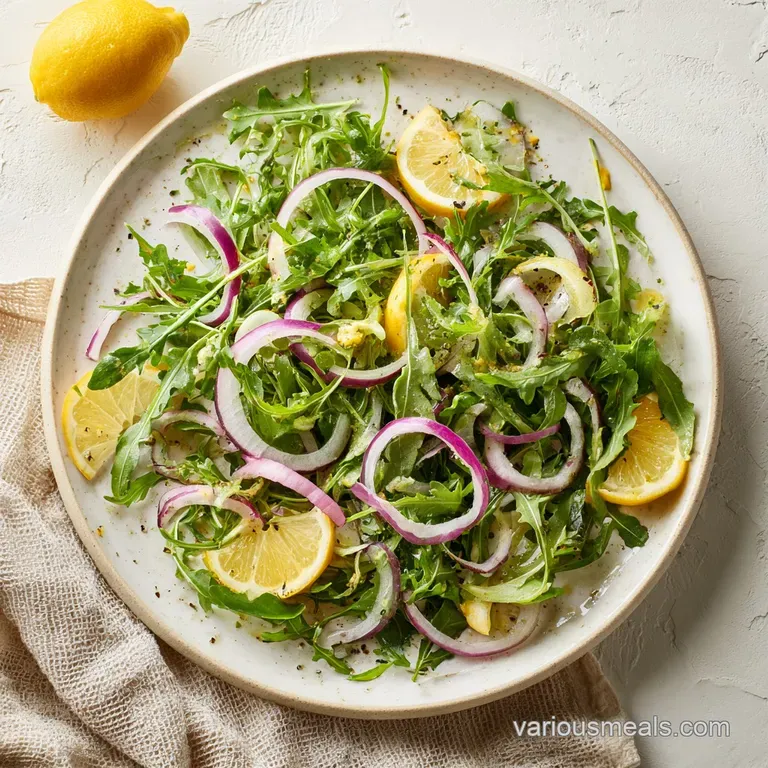 Arugula Salad with Lemon Vinaigrette