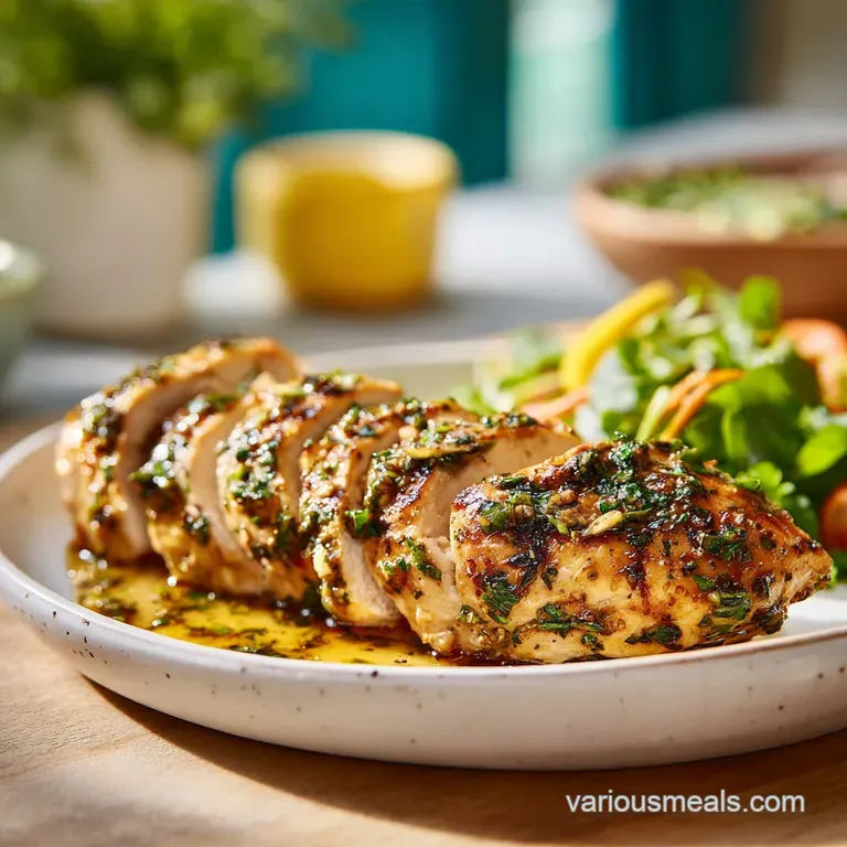 Healthy Chicken Marinade Whole30 with Lemon and Herbs
