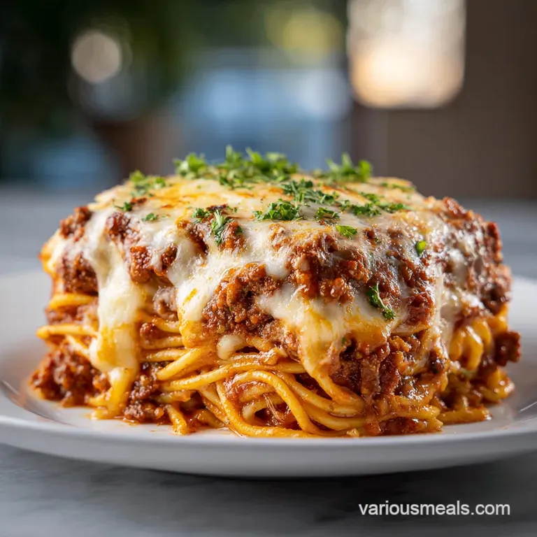 Million Dollar Spaghetti: Creamy and Baked
