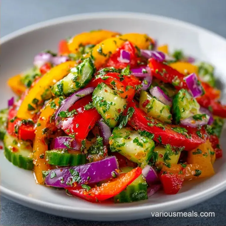 Mini Bell Pepper Salad: Crunchy and Zesty