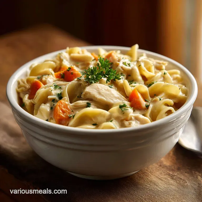 Old Fashioned Chicken and Noodles: Slow-Cooked and Hearty