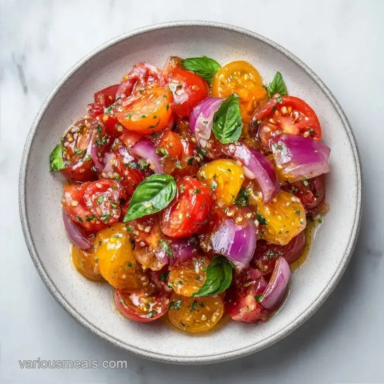 One Bowl Tomato Salad: Fresh and Tangy