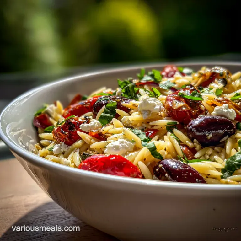 Orzo Pasta Salad: Zesty Lemon Feta