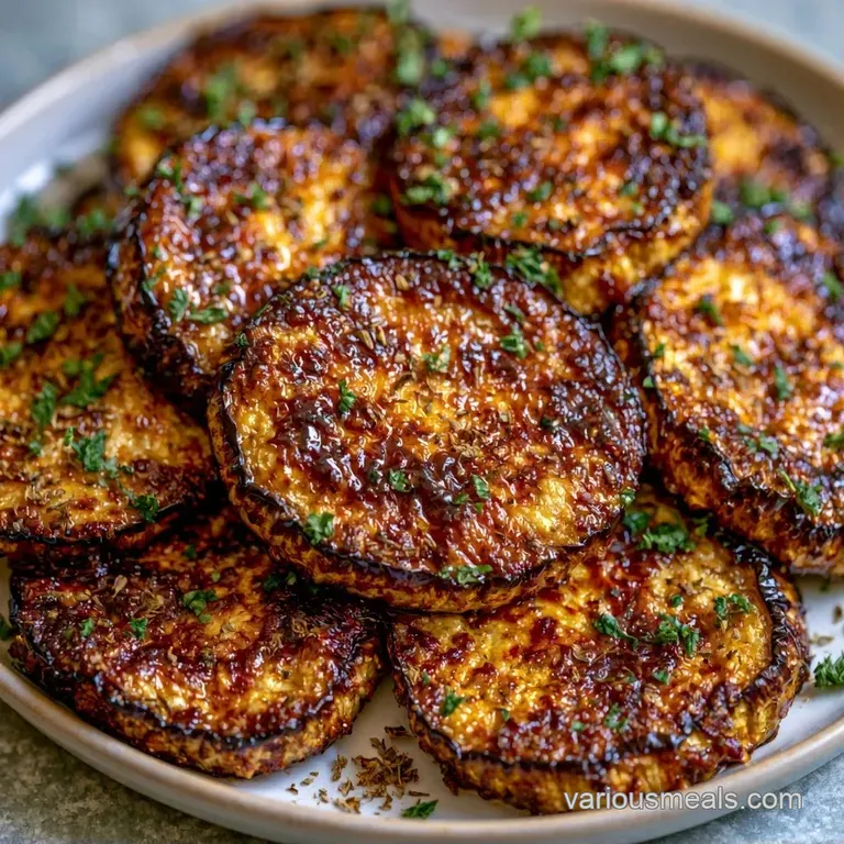 Artfully arranged charred vegetable slices on a slate platter, garnished with bright green herbs and sea salt.