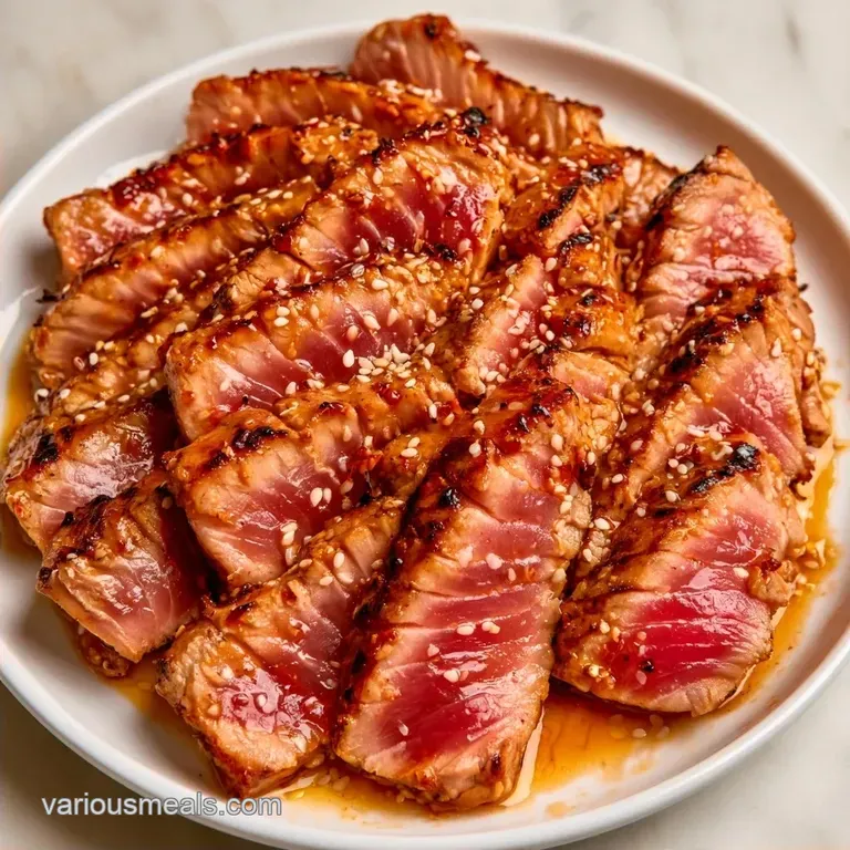Pan Seared Ahi Tuna with Sesame Crust