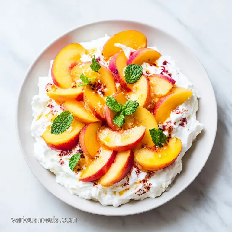 Peach Cheesecake Salad: Creamy and Fluffy