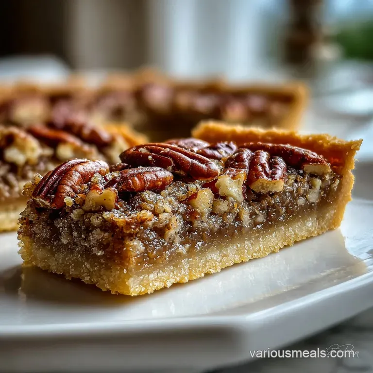 Pecan Pie Bars With Shortbread Crust