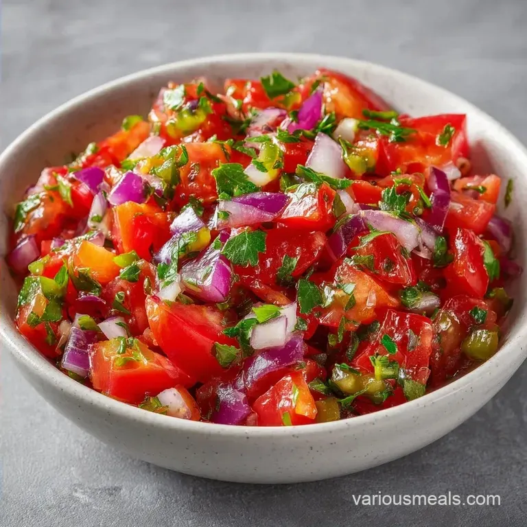 Pepper Onion Tomato Salad: Fresh and Tangy