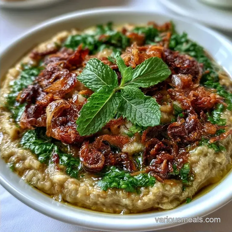 Persian Eggplant Dip with a Tangy Twist