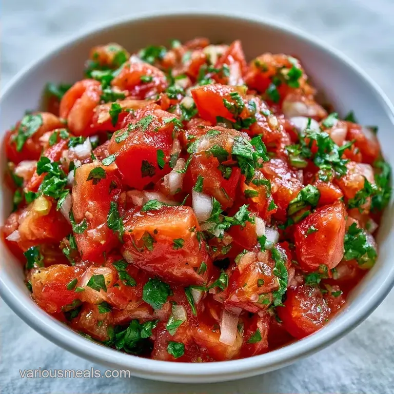 Raw Garden Tomato Salsa: Zesty and Chunky