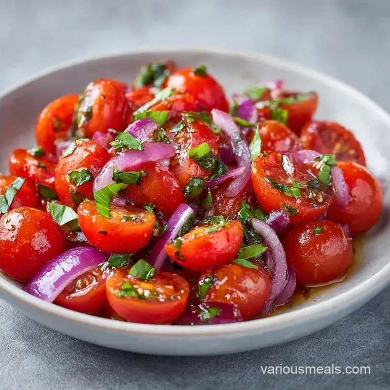 Red Onion Tomato Salad: Tangy and Crisp