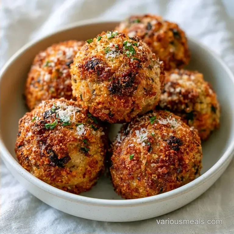 Roasted Italian Eggplant Meatballs