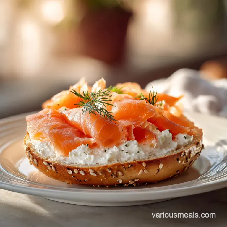 Salmon Cream Cheese Bagel Recipe