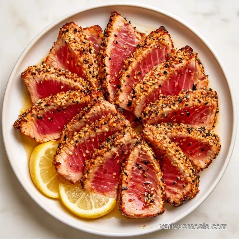 Restaurant-Style Seared Ahi Tuna with Lemon
