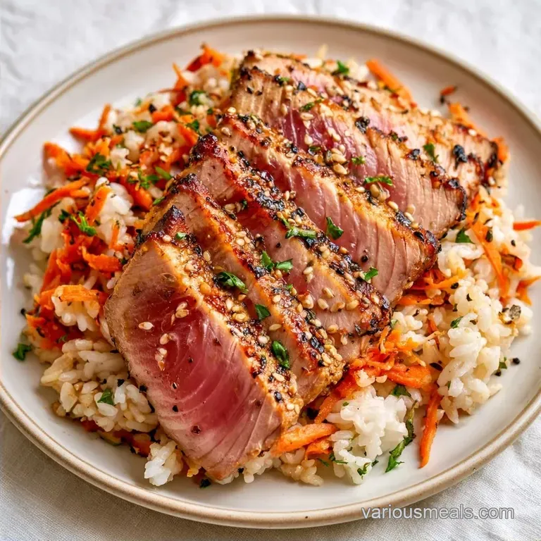 Sesame Crusted Tuna Bowl in 15 Minutes