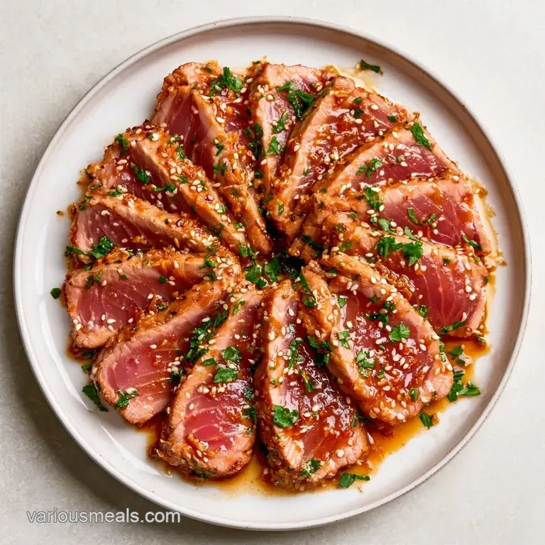 Sesame Ginger Ahi Tuna: Pan-Seared