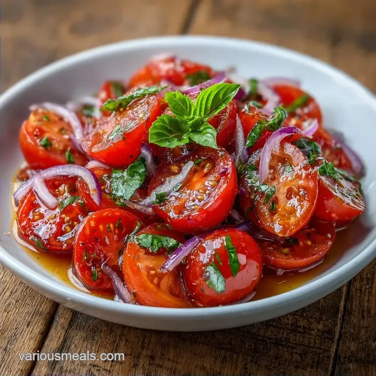 Simple Fresh Tomato Salad: Fresh and Tangy