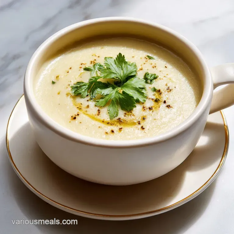 A generous bowl of thick, steamy potato soup, topped with shredded cheese, bacon bits, and green onions.