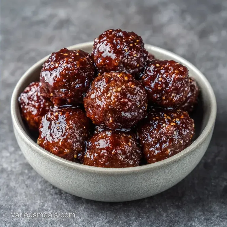 Slow Cooker Bourbon Meatballs: Sticky and Savory